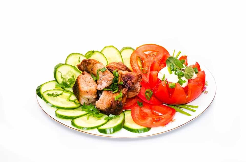 Healthy Cucumber and Tomatoes Salad
