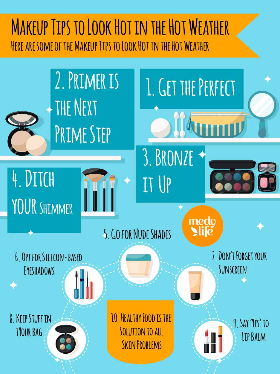 Makeup Tips to Look Hot in the Hot Weather INFO-01