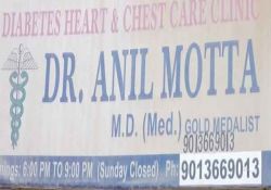 Dr Anil Motta B-25 Swaran Cinema Road Near Shri Ram Singh Hospital, Krishna Nagar,Delhi-110051